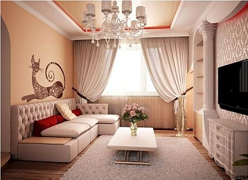 Персиковые стены
