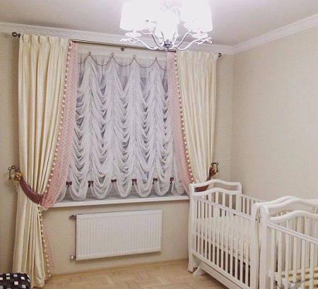 Французские шторы в детскую комнату